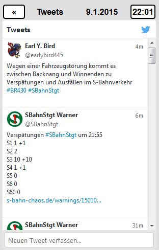 S-Bahn Stuttgart Monitor - #SBahnStgt Tweets