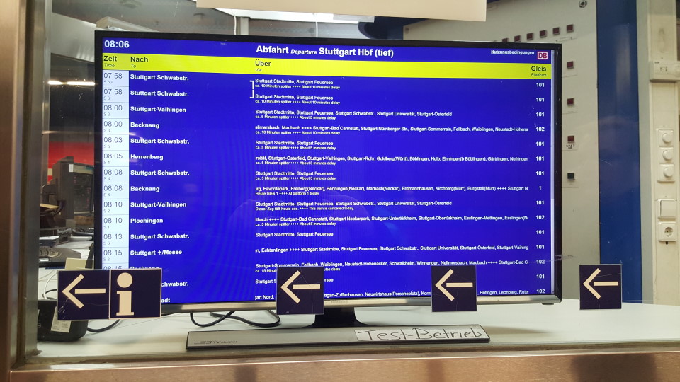 Neue Fahrgastinformation Stuttgart Hbf tief S Bahn Chaos In Stuttgart