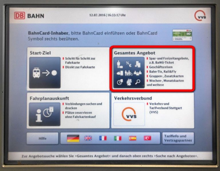 Bahn Abfahrt Stuttgart