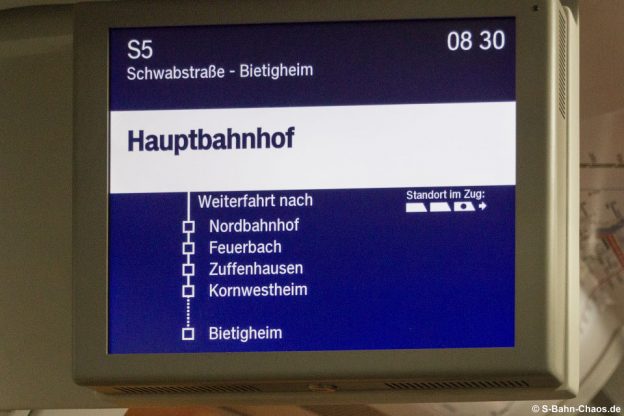 Gefährdung der Fahrgastsicherheit in Zuffenhausen SBahn