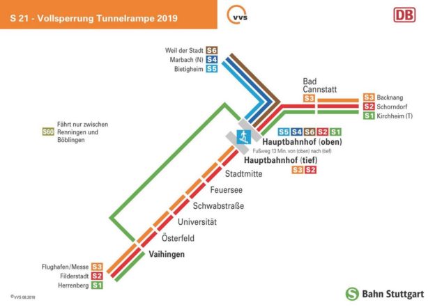 Rampensperrungen wegen S21Bauarbeiten SBahnChaos in